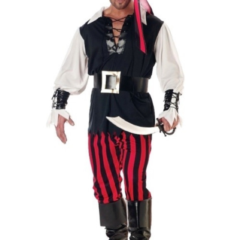 HALLOWEEN COSTUME! Cutthroat Pirate Costume for Men size Medium